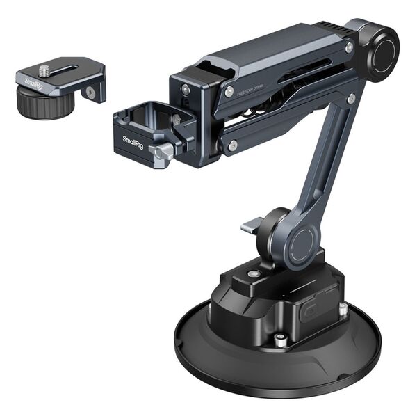 SmallRig 5507 Stoßdämpferhalterung mit elektronischen Saugnapf 