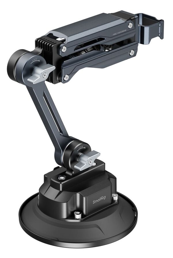 SmallRig 5507 Stoßdämpferhalterung mit elektronischen Saugnapf 