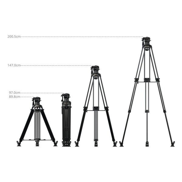 SmallRig 5577 FSD18 Hochleistungs-Stativ mit Aluminiumlegierung 
