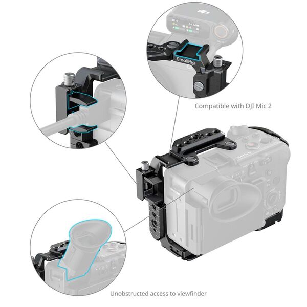 SmallRig 5589 Basic Cage Kit für Sony FX2 