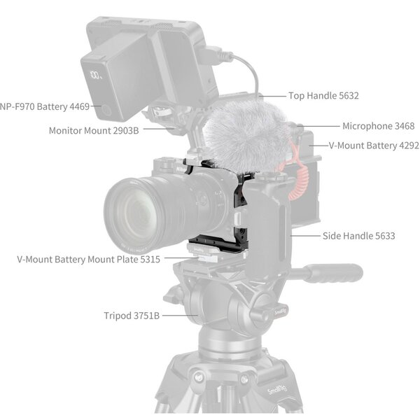 SmallRig 5905 Half Cage für Nikon ZR 
