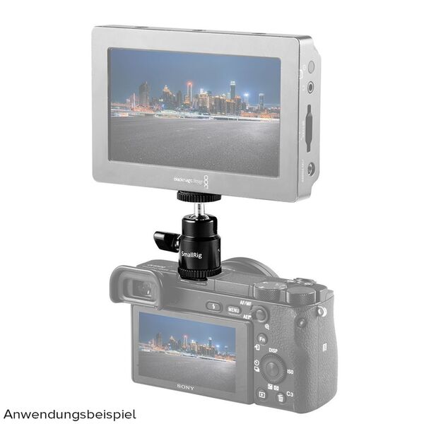 SmallRig 761 1/4 Zoll Camera Hot shoe mount w/ additional 1/4 Zoll screw 