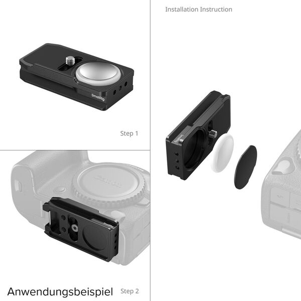 SmallRig Arca-Swiss Montageplatte für AirTag  Canon
