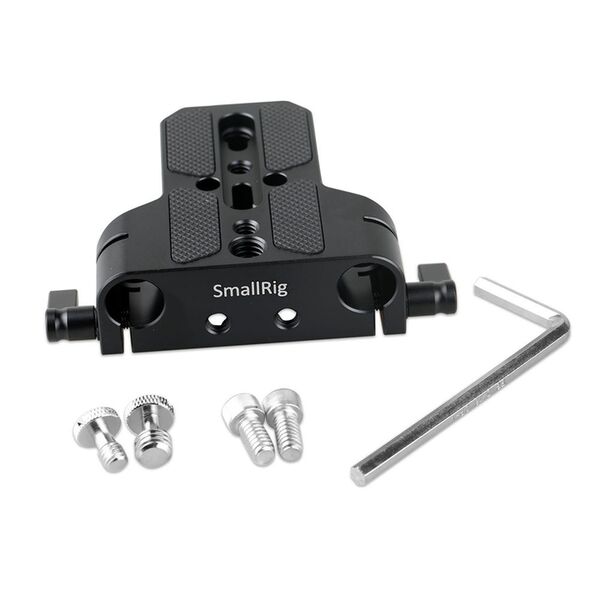 SmallRig Basisplatte mit Dual 15mm Rod Clamp 1674 