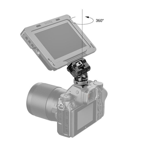 SmallRig dreh- und neigungsverstellbare Monitorhalterung mit Cold Shoe BSE2346 