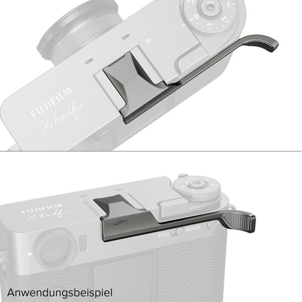 SmallRig Daumengriff für FUJIFILM X half  Holzkohle-Silber