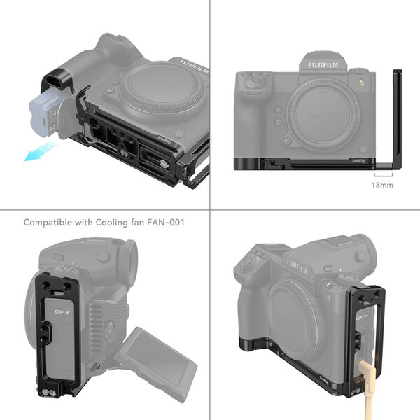 SmallRig Dedizierte L-Halterung für Fujifilm GFX100 II 