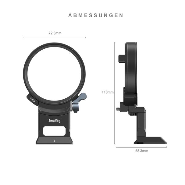 SmallRig Drehbares Horizontal- Vertikal Montageplatten-Kit  Für Sony a7C II / a7CR 4424