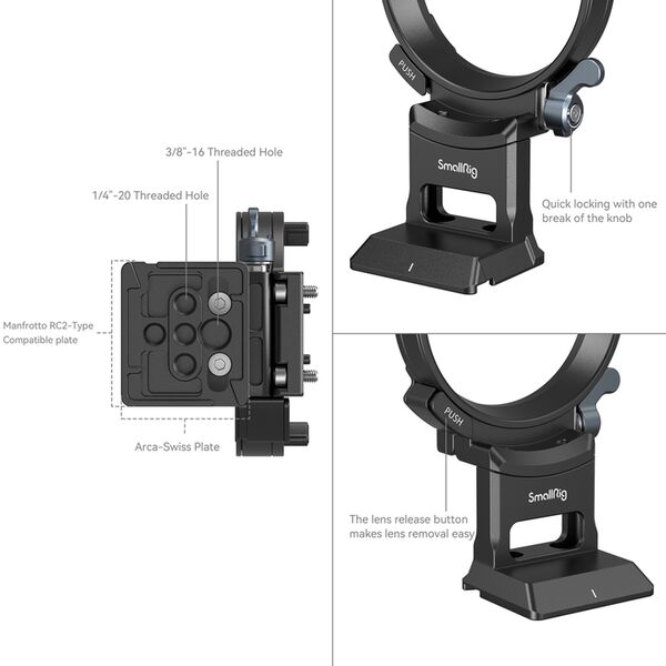 SmallRig Drehbares Horizontal- Vertikal Montageplatten-Kit  Für Sony a7C II / a7CR 4424