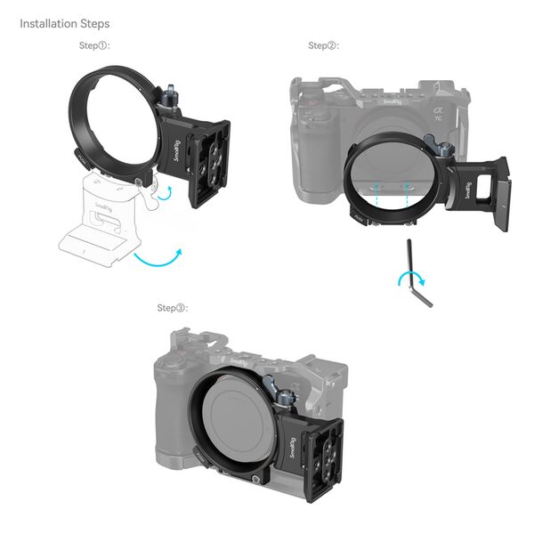SmallRig Drehbares Horizontal- Vertikal Montageplatten-Kit  Für Sony a7C II / a7CR 4424
