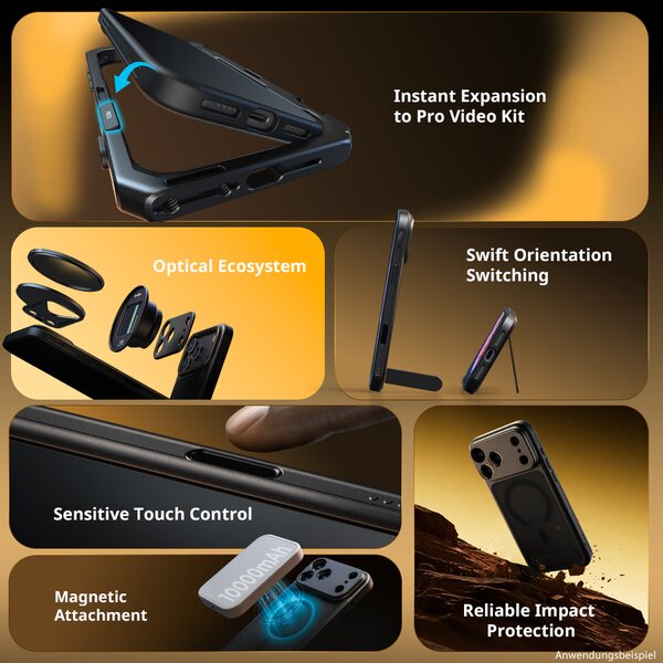 SmallRig FilMov Leichte Fotografie-Handyhülle für iPhone  17 Pro schwarz