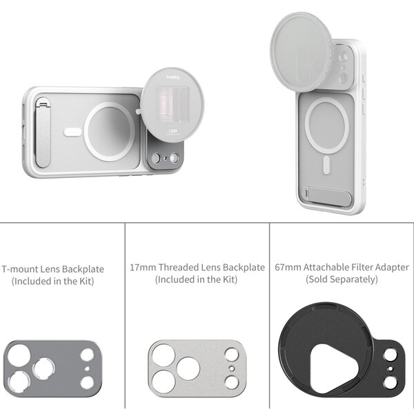 SmallRig FilMov Leichte Fotografie-Handyhülle für iPhone  17 Pro weiß