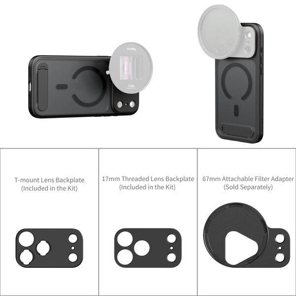 SmallRig FilMov Leichte Fotografie-Handyhülle für iPhone  17 Pro Max schwarz