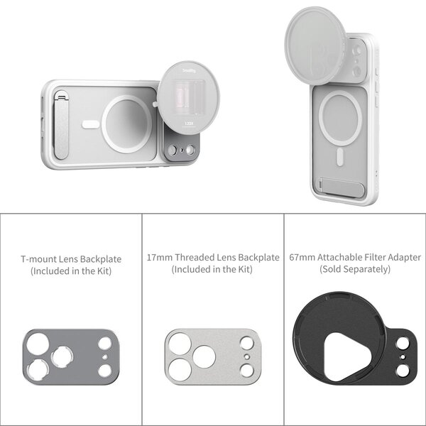 SmallRig FilMov Leichte Fotografie-Handyhülle für iPhone  17 Pro Max weiß