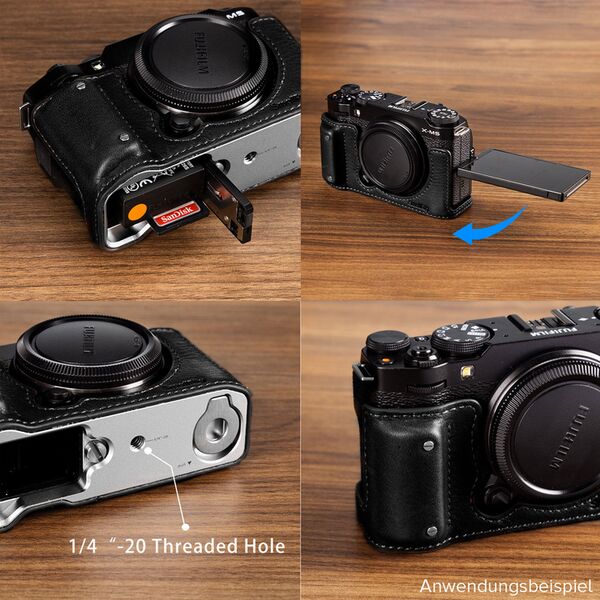 SmallRig Kamera-Leder-Halbschalen-Set für FUJIFILM X-M5 