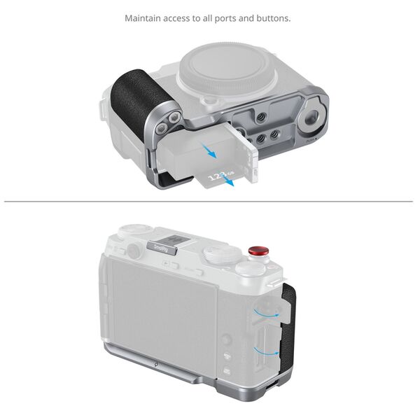 SmallRig L-förmige Montageplatte mit Silikongriff für FUJIFILM X-M5 