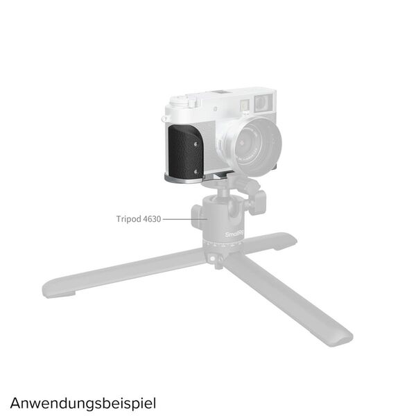 SmallRig L-förmige Montageplatte mit Silikongriff für FUJIFILM X half  silber