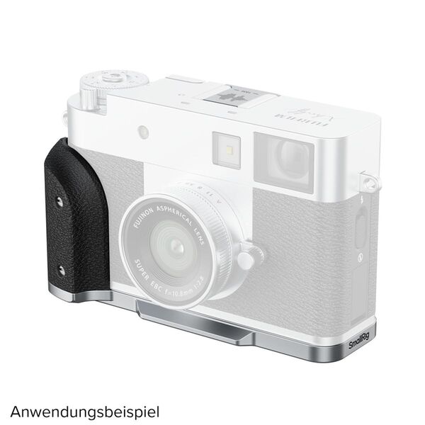 SmallRig L-förmige Montageplatte mit Silikongriff für FUJIFILM X half  silber
