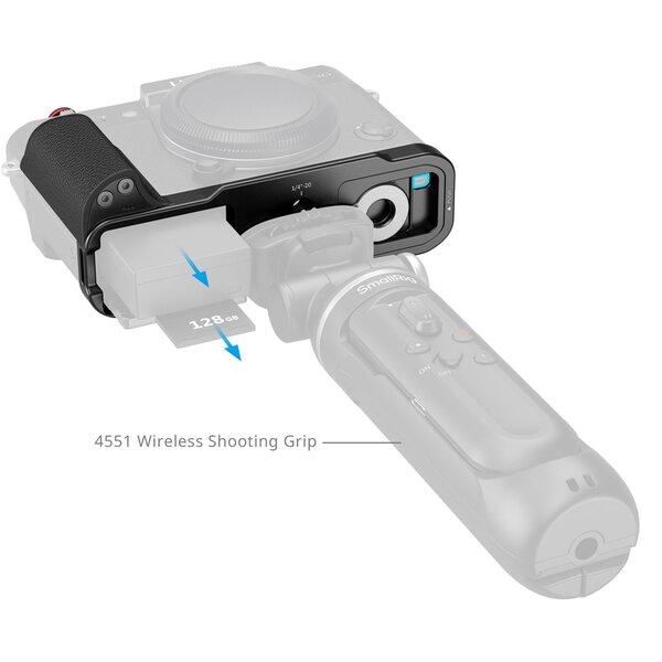 SmallRig L-förmiger Griff für FUJIFILM X-T30 III / X-T30 II / X-T30  Silikon schwarz