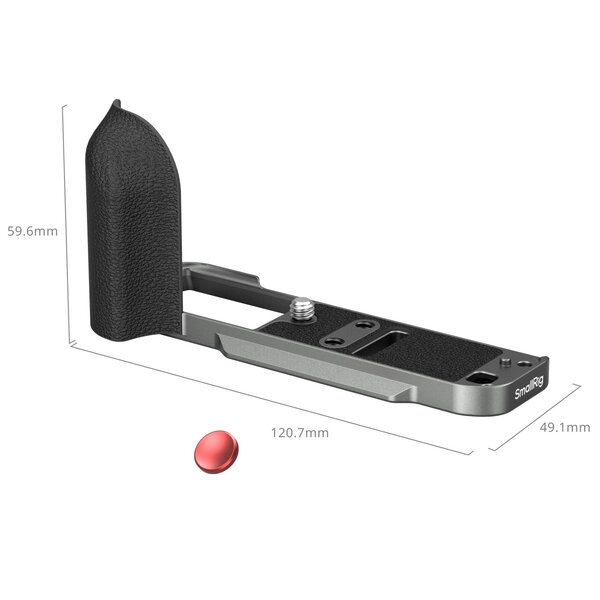 SmallRig L-förmiger Griff für FUJIFILM X-T30 III / X-T30 II / X-T30  Silikon Holzkohle-Silber