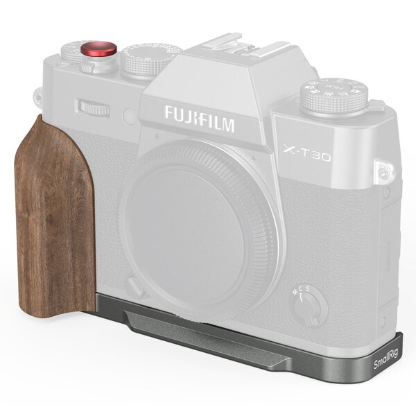 SmallRig L-förmiger Griff für FUJIFILM X-T30 III / X-T30 II / X-T30  Holz Holzkohle-Silber