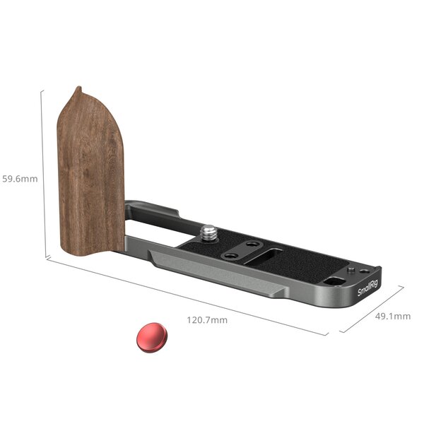 SmallRig L-förmiger Griff für FUJIFILM X-T30 III / X-T30 II / X-T30  Holz Holzkohle-Silber