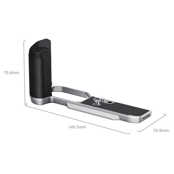 SmallRig L-förmiger Griff für Nikon Z f  Silikongriff silber