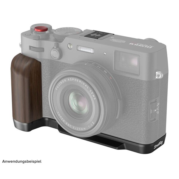 SmallRig L-förmiger Holzgriff für Fujifilm X100VI und X100V  schwarz