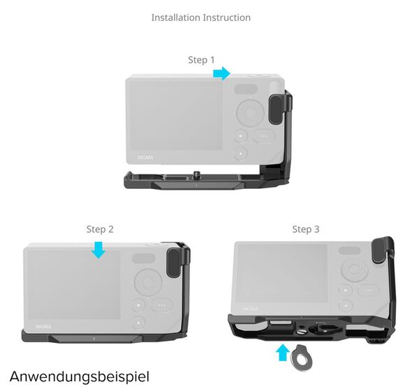 SmallRig L-Shaped Mount Plate mit Handle für Sigma BF  schwarz