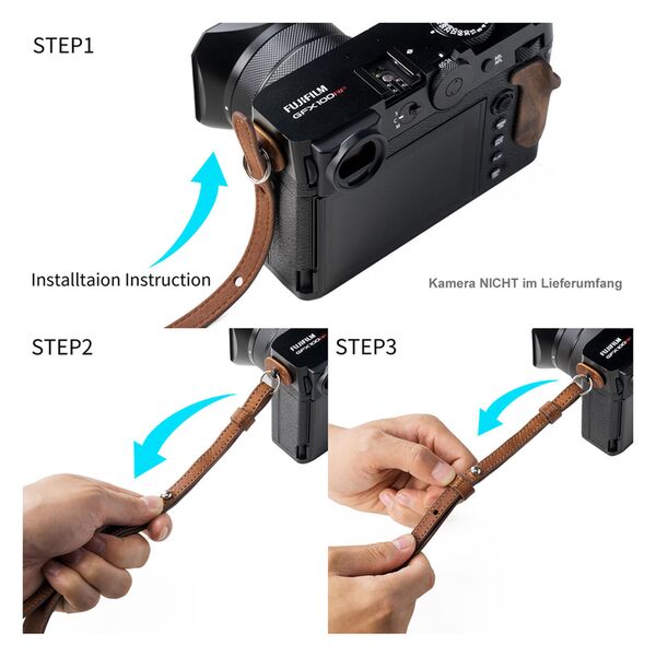 SmallRig Ledertaschen-Set für FUJIFILM GFX100RF  braun