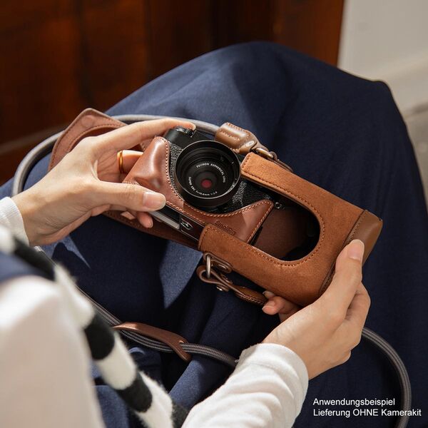 SmallRig Ledertaschen-Set für FUJIFILM X half  braun