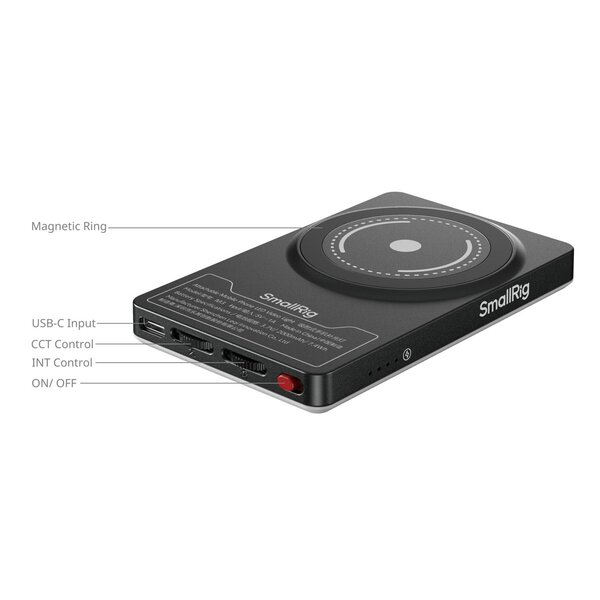 SmallRig M3 Aufsteckbares LED-Videolicht mit Clip für Handy/Laptop  Tintenblau