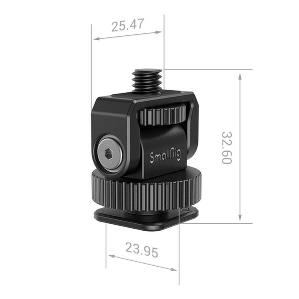 SmallRig Mini Cold Shoe auf 1/4 -20 Schraubenadapter 