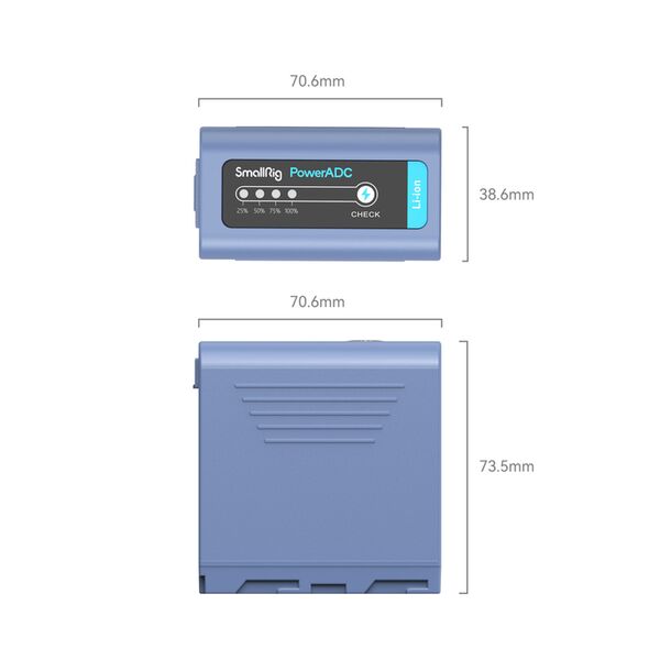 SmallRig NP-F970 USB-C aufladbare Kamerabatterie 