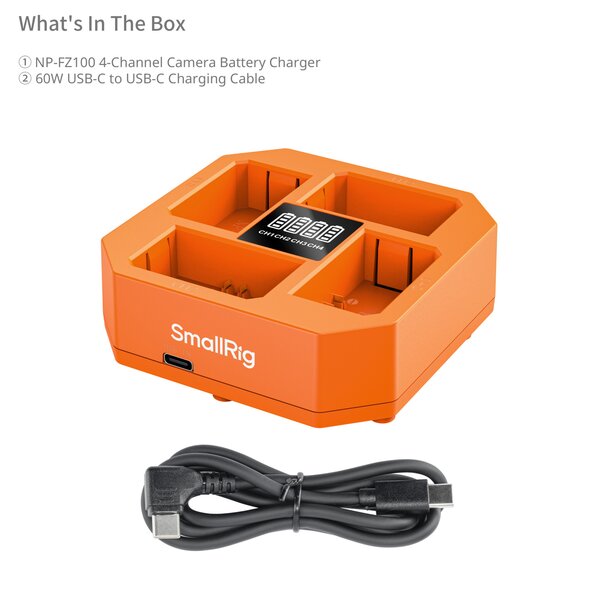 SmallRig NP-FZ100 4-Kanal Kamera-Akku-Ladegerät 