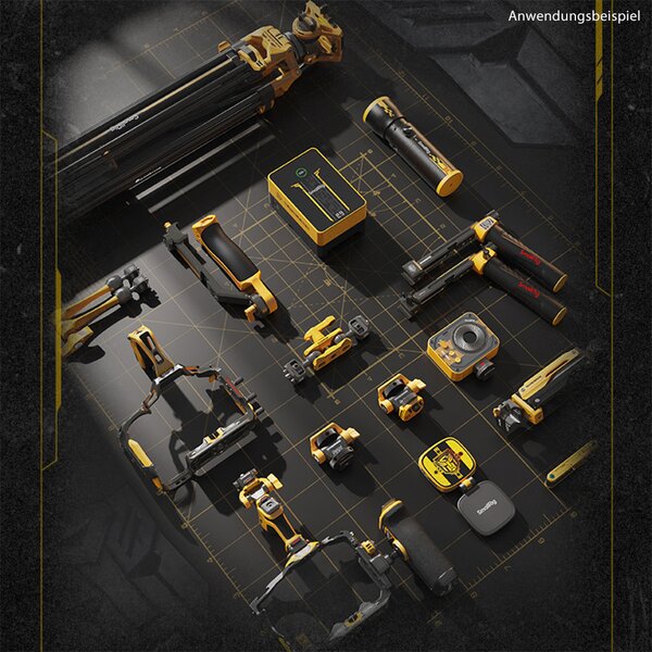 SmallRig RF 10C Tragbares fokussierbares LED-Videolicht (BumbleBee Edition) 