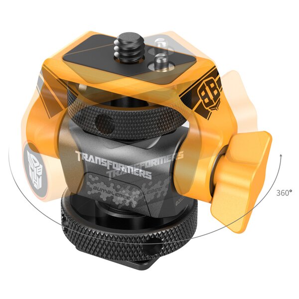 SmallRig Schwenk- und Neige-verstellbare Monitorhalterung (BumbleBee Edition)  mit Cold Shoe