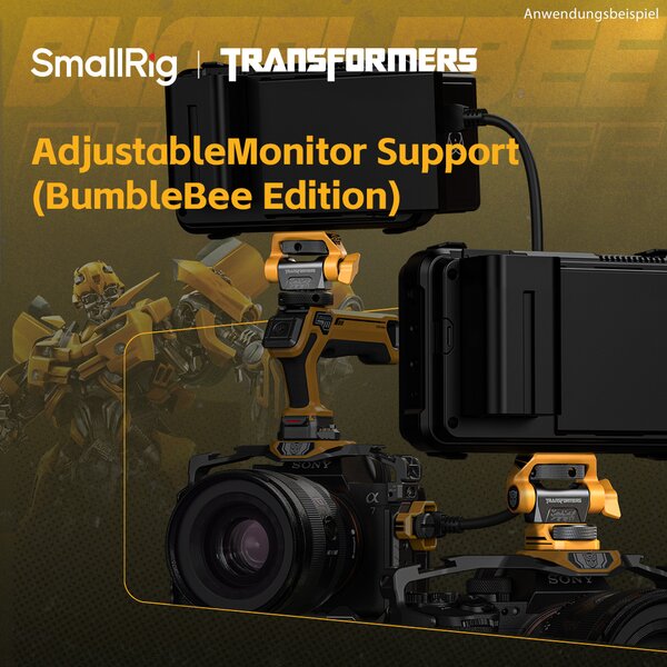 SmallRig Schwenk- und Neige-verstellbare Monitorhalterung (BumbleBee Edition)  mit ARRI 3/8