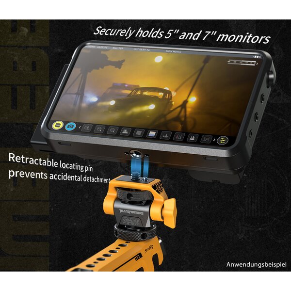 SmallRig Schwenk- und Neige-verstellbare Monitorhalterung (BumbleBee Edition)  mit ARRI 3/8