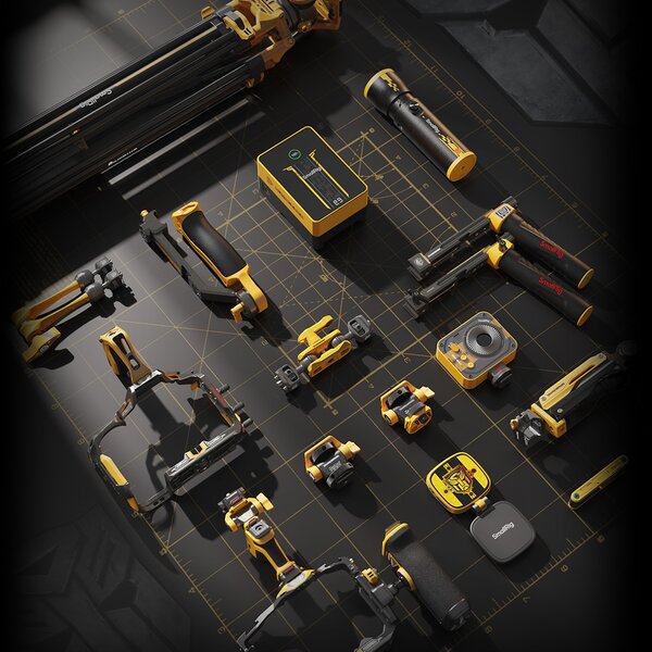 SmallRig Schwenk- und Neige-verstellbare Monitorhalterung (BumbleBee Edition)  mit ARRI 3/8