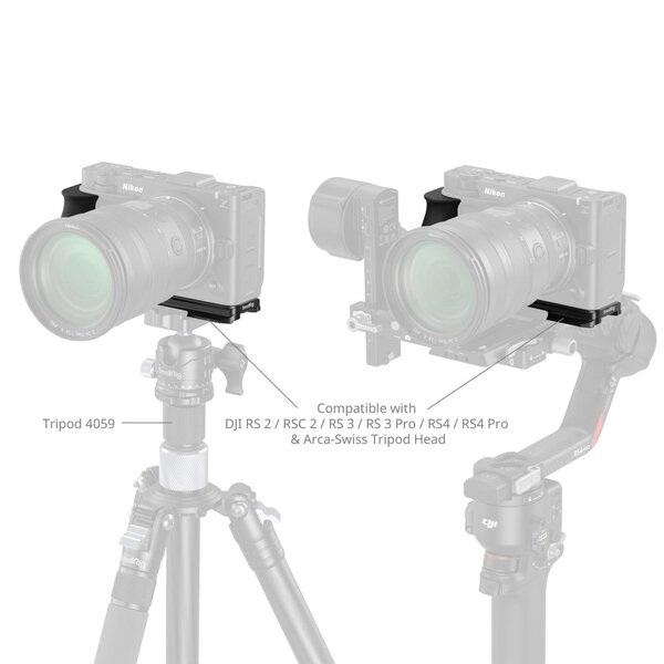 SmallRig SmallRig L-förmige Montageplatte mit Silikongriff für Nikon ZR 