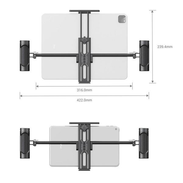 SmallRig  Tablet Halterung 2929B mit Doppelgriff für iPad 