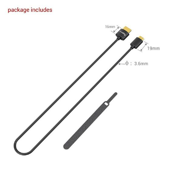 SmallRig Ultra Slim 4K HDMI 2.0 Kabel 3041  Typ C zu Typ A 55cm