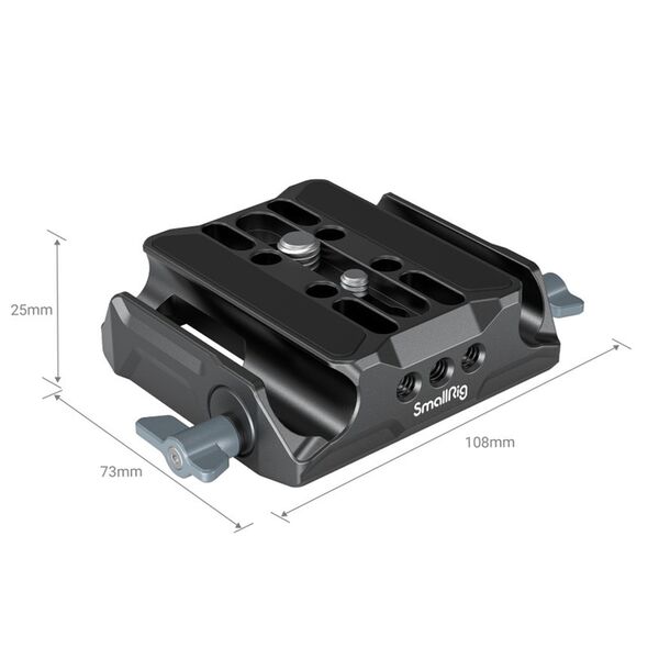 SmallRig Universal LWS Baseplate mit Dual 15mm Rod Clamp 
