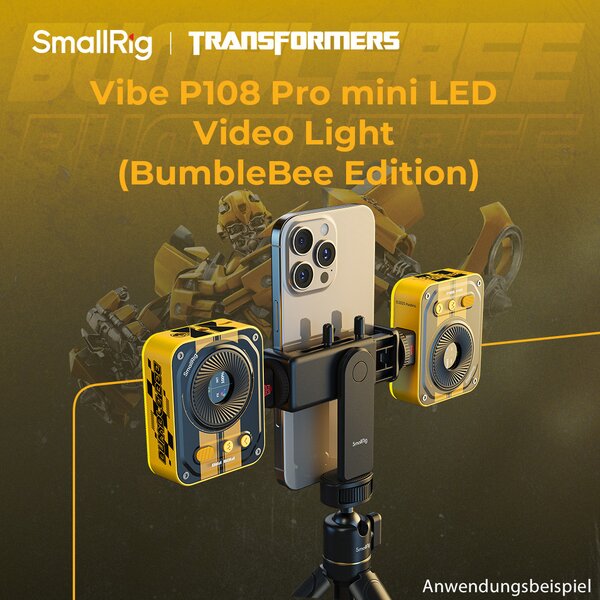 SmallRig Vibe P108 Pro Mini-LED-Videoleuchte (BumbleBee Edition) 