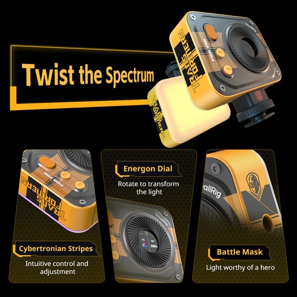 SmallRig Vibe P108 Pro Mini-LED-Videoleuchte (BumbleBee Edition) 