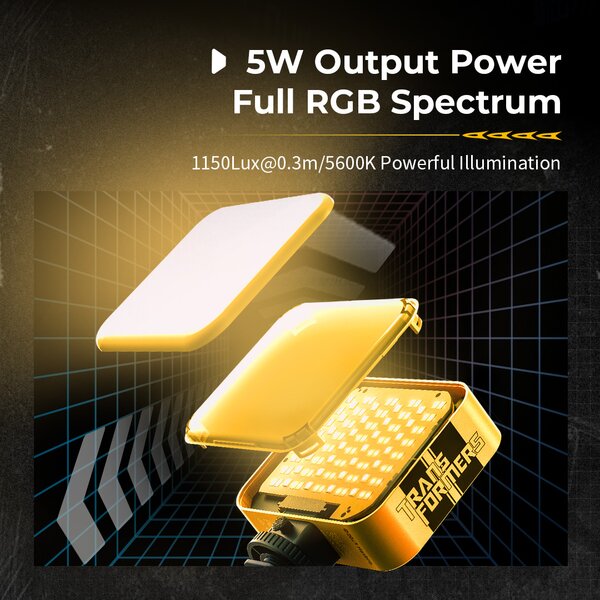 SmallRig Vibe P108 Pro Mini-LED-Videoleuchte (BumbleBee Edition) 