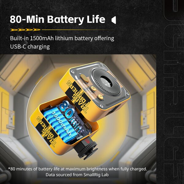 SmallRig Vibe P108 Pro Mini-LED-Videoleuchte (BumbleBee Edition) 