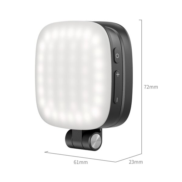 SmallRig Vibe P48 Abnehmbares LED-Videolicht für Mobiltelefone  schwarz