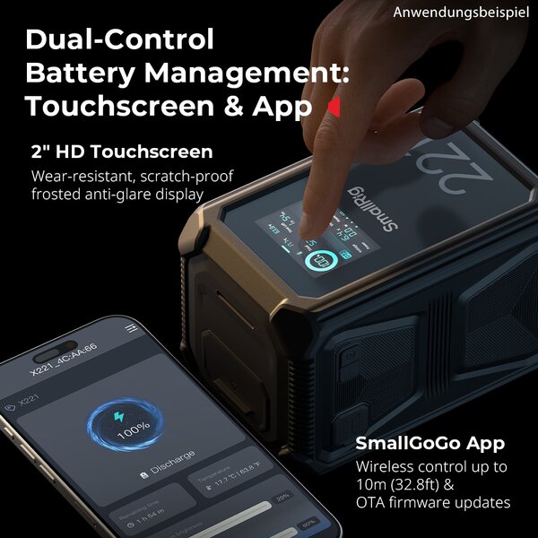 SmallRig X221 Smart V-Mount-Akku: Wasserdicht / Sturzsicher / Staubdicht 